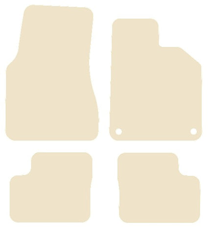 Renault Twingo 3 2014 onwards Beige Luxury Velour Tailored Car Mats NV HITECH