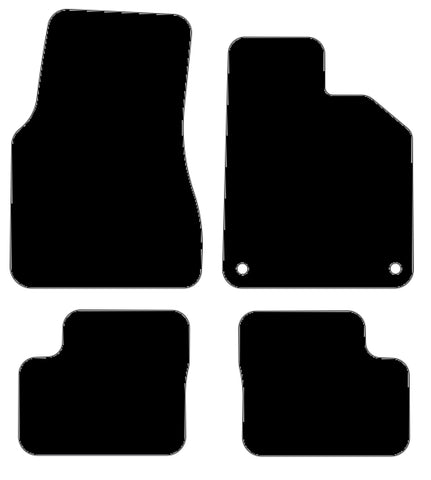 Renault Twingo 3 2014 onwards Black Luxury Velour Tailored Car Mats NV HITECH