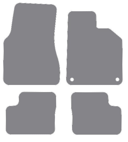 Renault Twingo 3 2014 onwards Grey Premium Carpet Tailored Car Mats NV HITECH