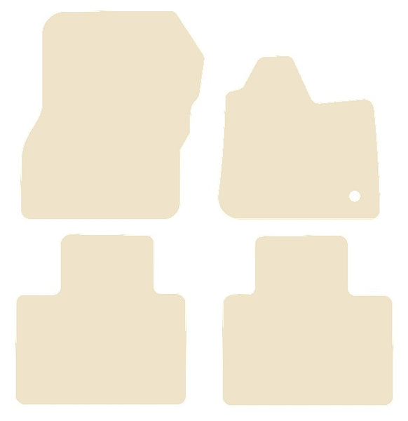 Renault Zoe 2013-2021 Beige Luxury Velour Tailored Car Mats NV HITECH