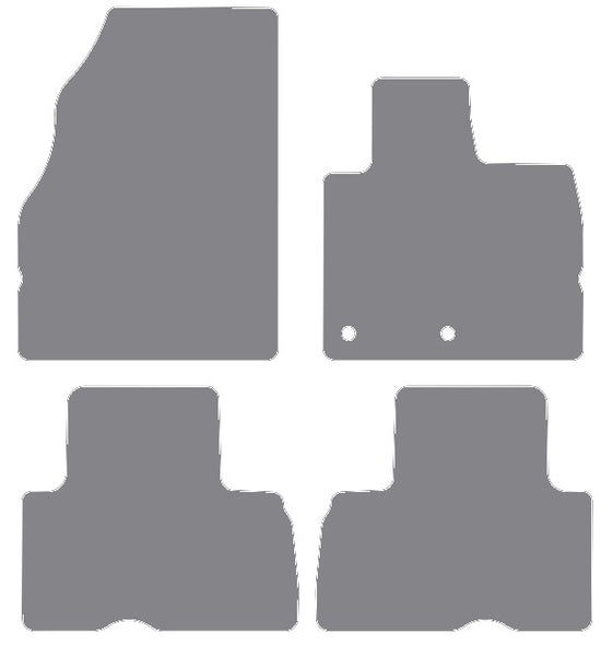 Renault Grand Scenic 2009-2016 Grey Premium Carpet Tailored Car Mats NV HITECH