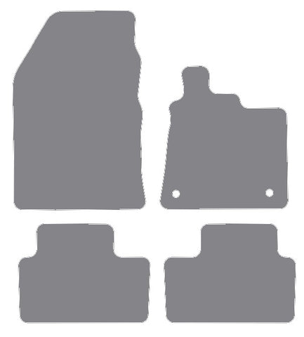 Renault Captur 2020 onwards Grey Premium Carpet Tailored Car Mats NV HITECH