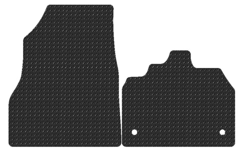 Renault Kangoo II Van 2008-2021 Chequered Rubber Tailored Van Mats HITECH