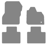 Renault Zoe E-Tech Electric 2021 onwards Grey Tailored Carpet Car Mats NV HITECH