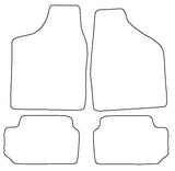 Seat Marbella / Terra 1988-1995 Tailored VS Rubber Car Mats