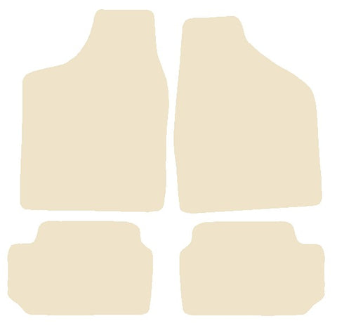 Seat Marbella / Terra 1988-1995 Beige Luxury Velour Tailored Car Mats NV HITECH