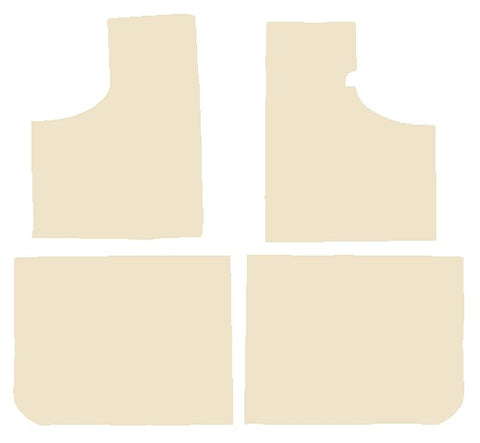 Skoda Estelle 1977-1990 Beige Luxury Velour Tailored Car Mats NV HITECH