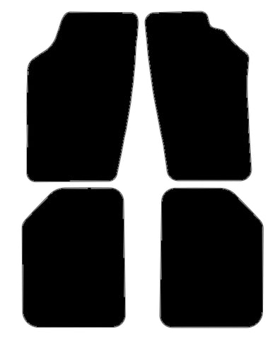 Saab 900 Classic 1979-1994 Black Luxury Velour Tailored Car Mats NV HITECH