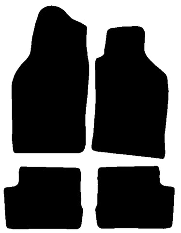 Saab 900 Convertible 1993-1998 Black Tailored Carpet Car Mats NV HITECH