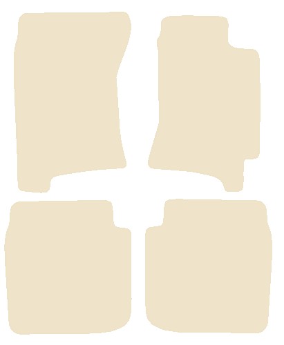Subaru Outback 1994-1998 Beige Luxury Velour Tailored Car Mats NV HITECH