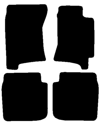 Subaru Outback 1994-1998 Black Luxury Velour Tailored Car Mats NV HITECH