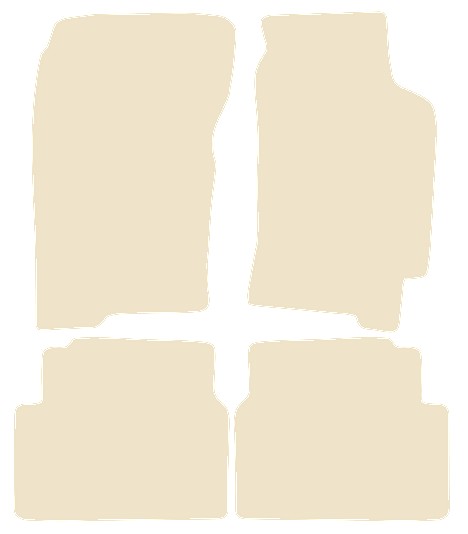 Subaru Impreza Classic 4dr 1992-2000 Beige Luxury Velour Tailored Car Mats NV HITECH