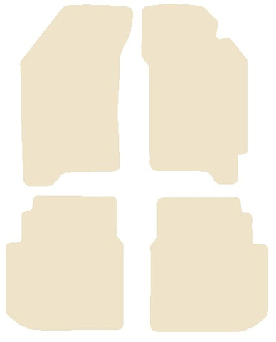 Subaru Legacy 1989-1993 Beige Luxury Velour Tailored Car Mats NV HITECH