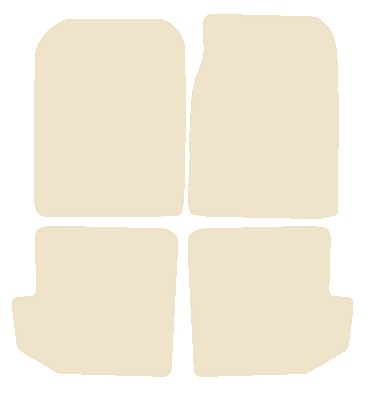 Suzuki Vitara SWB 1989-1999 Beige Luxury Velour Tailored Car Mats NV HITECH
