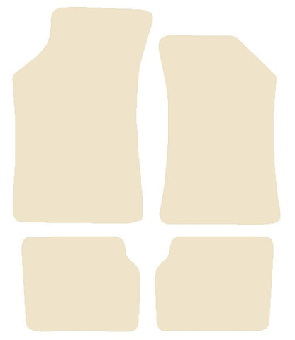 Skoda Felica 1996-2002 Beige Luxury Velour Tailored Car Mats NV HITECH
