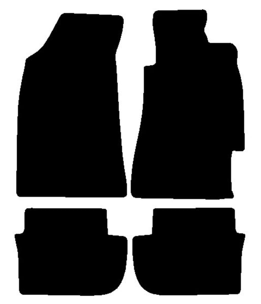 Subaru SVX 1992-1997 Black Luxury Velour Tailored Car Mats NV HITECH