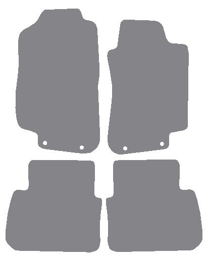 Saab 9/5 1998-2009 Grey Premium Carpet Tailored Car Mats NV HITECH