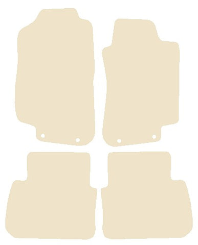 Saab 9/5 1998-2009 Beige Luxury Velour Tailored Car Mats NV HITECH