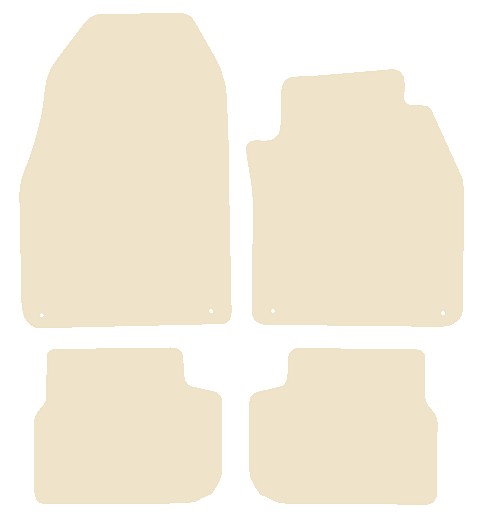 Saab 9/3 Convertible 2003-2011 Beige Luxury Velour Tailored Car Mats NV HITECH