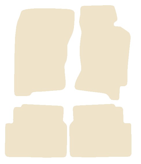Subaru Forester 1997-2002 Beige Luxury Velour Tailored Car Mats NV HITECH