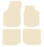 Skoda Octavia 1996-2004 Beige Luxury Velour Tailored Car Mats NV HITECH
