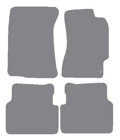 Subaru Impreza 4dr 2000-2007 Grey Premium Carpet Tailored Car Mats NV HITECH