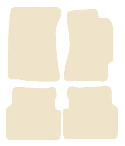 Subaru Impreza 4dr 2000-2007 Beige Luxury Velour Tailored Car Mats NV HITECH
