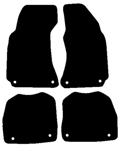 Skoda Superb 2001-2008 Black Tailored Carpet Car Mats NV HITECH