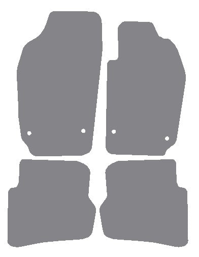 Seat Ibiza 2002-2008 Grey Premium Carpet Tailored Car Mats NV HITECH