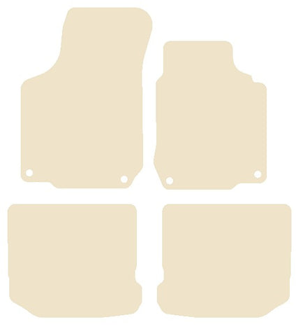 Seat Leon Mk1 (Inc Cupra / R & FR) 2001-2005 Beige Luxury Velour Tailored Car Mats NV HITECH