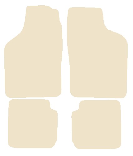 Saab 900 Turbo 1994-1998 Beige Luxury Velour Tailored Car Mats NV HITECH