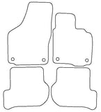 Skoda Octavia (Round Stud Fix Fronts Only) 2004-2013 Tailored VS Rubber Car Mats