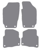 Skoda Fabia (Round Stud Fixings) 1999-2007 Grey Premium Carpet Tailored Car Mats NV HITECH