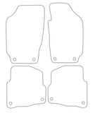 Skoda Fabia (Round Stud Fixings) 1999-2007 Tailored VS Rubber Car Mats