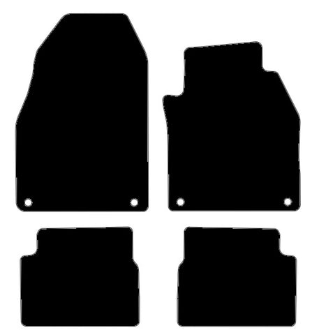 Saab 9/3 Saloon/Estate 2002-2011 Black Tailored Carpet Car Mats NV HITECH