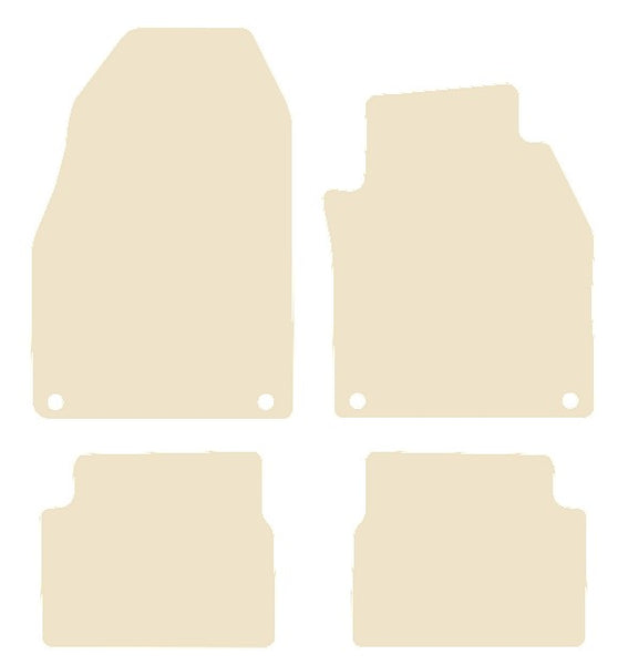 Saab 9/3 Saloon/Estate 2002-2011 Beige Luxury Velour Tailored Car Mats NV HITECH