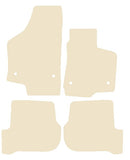 Seat Leon Mk2 (Inc Cupra / R & FR) 2005-2012 Beige Luxury Velour Tailored Car Mats NV HITECH