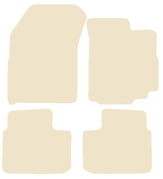 Suzuki SX4 2006-2014 Beige Luxury Velour Tailored Car Mats NV HITECH