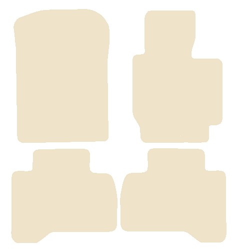 Suzuki Grand Vitara 5dr/LWB 2005-2015 Beige Luxury Velour Tailored Car Mats NV HITECH