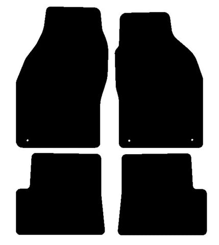 Saab 9/3 Convertible 1998-2003 Black Luxury Velour Tailored Car Mats NV HITECH