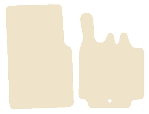 Smartcar Fortwo (450) 1998-2007 Beige Luxury Velour Tailored Car Mats NV HITECH