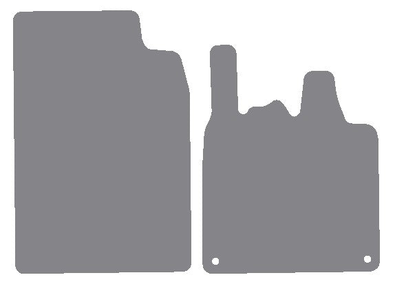 Smartcar PRrtwo (451) 2007-2014 Grey Premium Carpet Tailored Car Mats NV HITECH