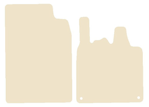 Smartcar Fortwo (451) 2007-2014 Beige Luxury Velour Tailored Car Mats NV HITECH