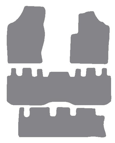 Seat Alhambra 2000-2010 Grey Premium Carpet Tailored Car Mats NV HITECH