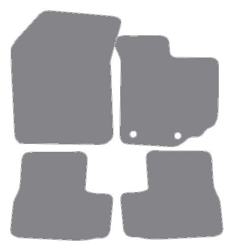 Suzuki Splash 2008 onwards Grey Premium Carpet Tailored Car Mats NV HITECH