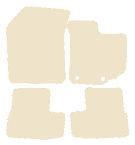 Suzuki Splash 2008 onwards Beige Luxury Velour Tailored Car Mats NV HITECH