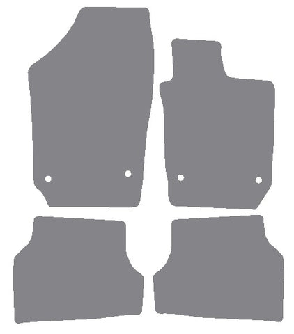 Seat Ibiza 2008-2017 Grey Premium Carpet Tailored Car Mats NV HITECH