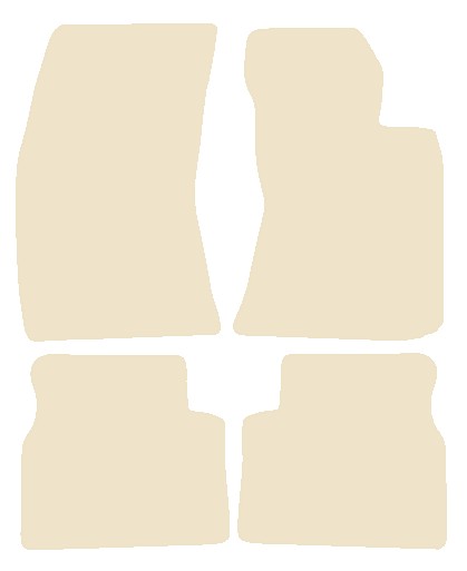 Subaru Forester 2008-2013 Beige Luxury Velour Tailored Car Mats NV HITECH