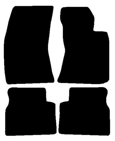 Subaru Forester 2008-2013 Black Luxury Velour Tailored Car Mats NV HITECH