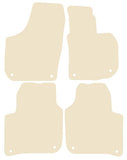 Skoda Superb 2008-2015 Beige Luxury Velour Tailored Car Mats NV HITECH